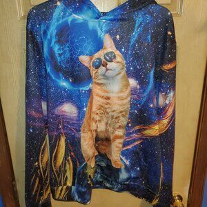 Extra Large Laidipas Galaxy Cat Hoodie